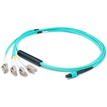 ADD-ON This Is A 2M Mpo (Female) To 8Xlc (Male) 8-Strand Aqua Riser-Rated ADD-MPO-4LC2M5OM3